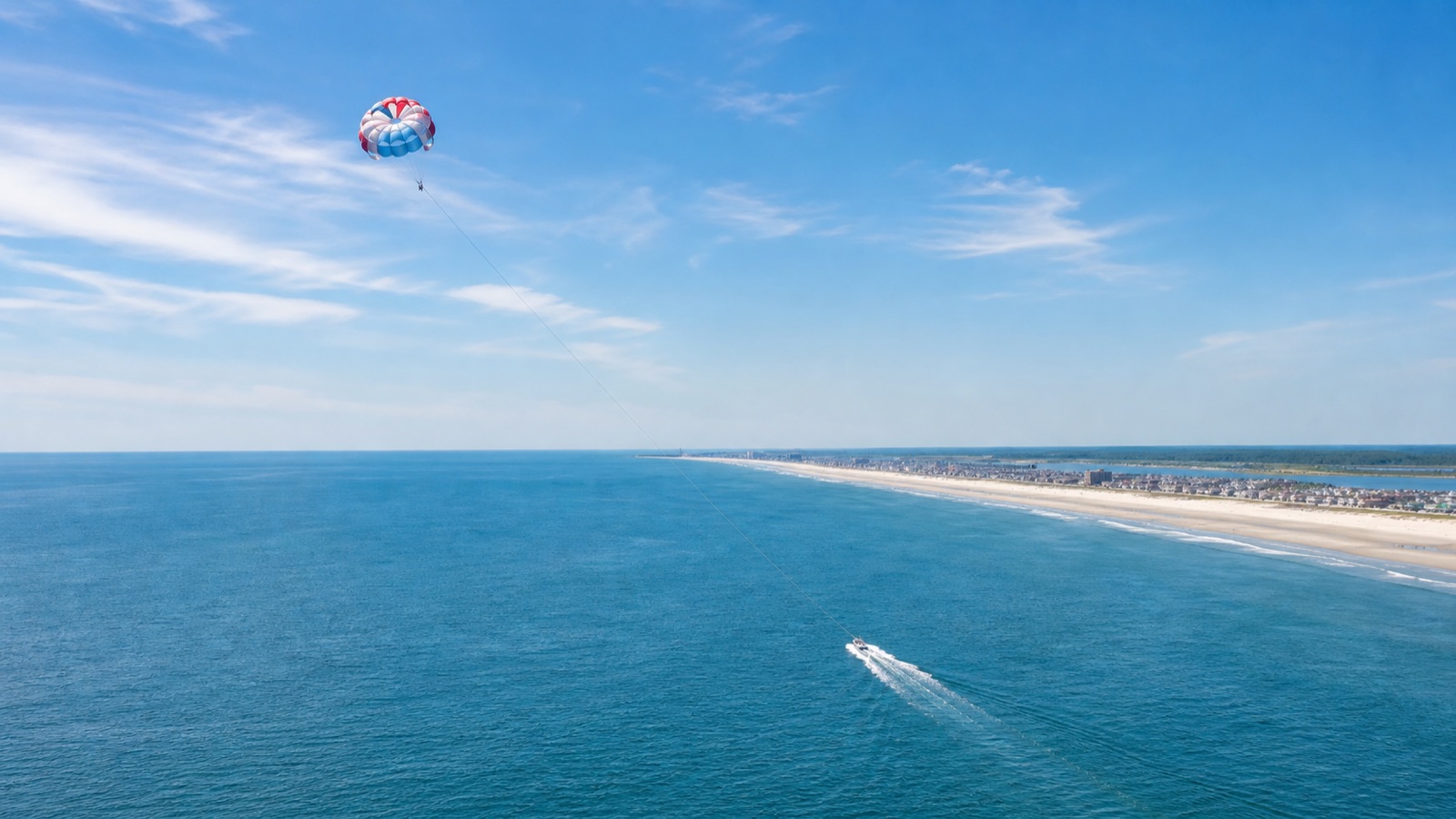 Parasailing above the Atlantic near Wildwood Crest